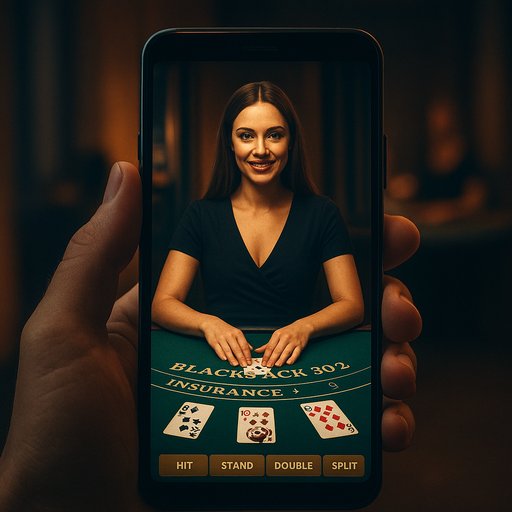 BB44 live blackjack strategy tips interface