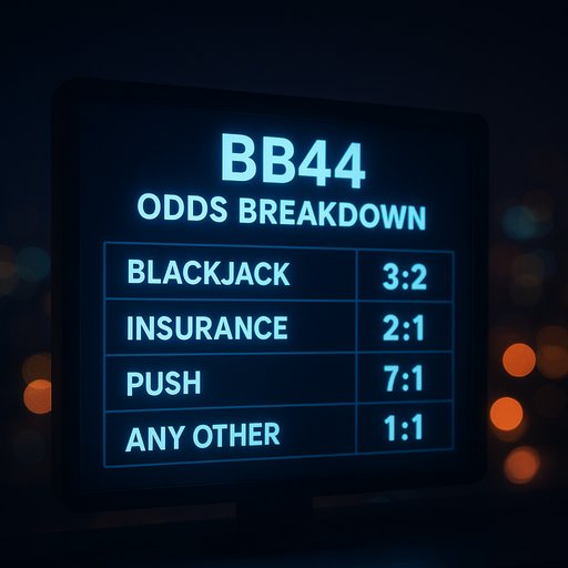 BB44 RTP odds breakdown on screen